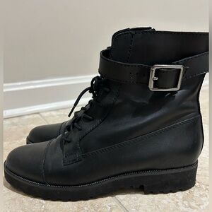 Franco Sarto Women’s Black Combat Boots Size 6.5